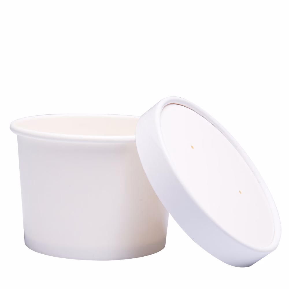 What is a paper ice cream cup used for?