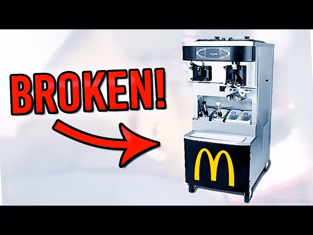 What should I do if my ice cream machine is broken?