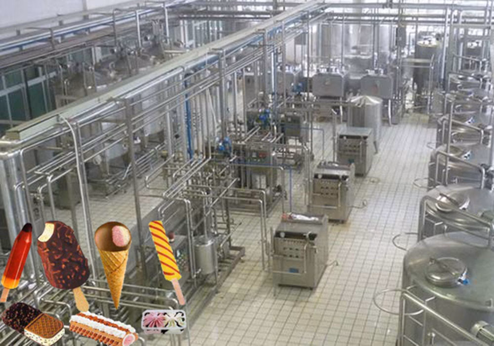 What are the production solutions of ice cream machines?