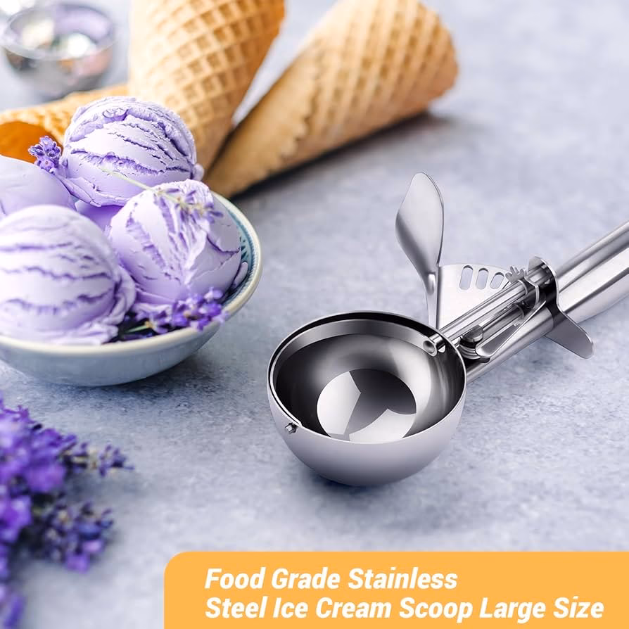 How do I exit the ice cream scoop dialog?