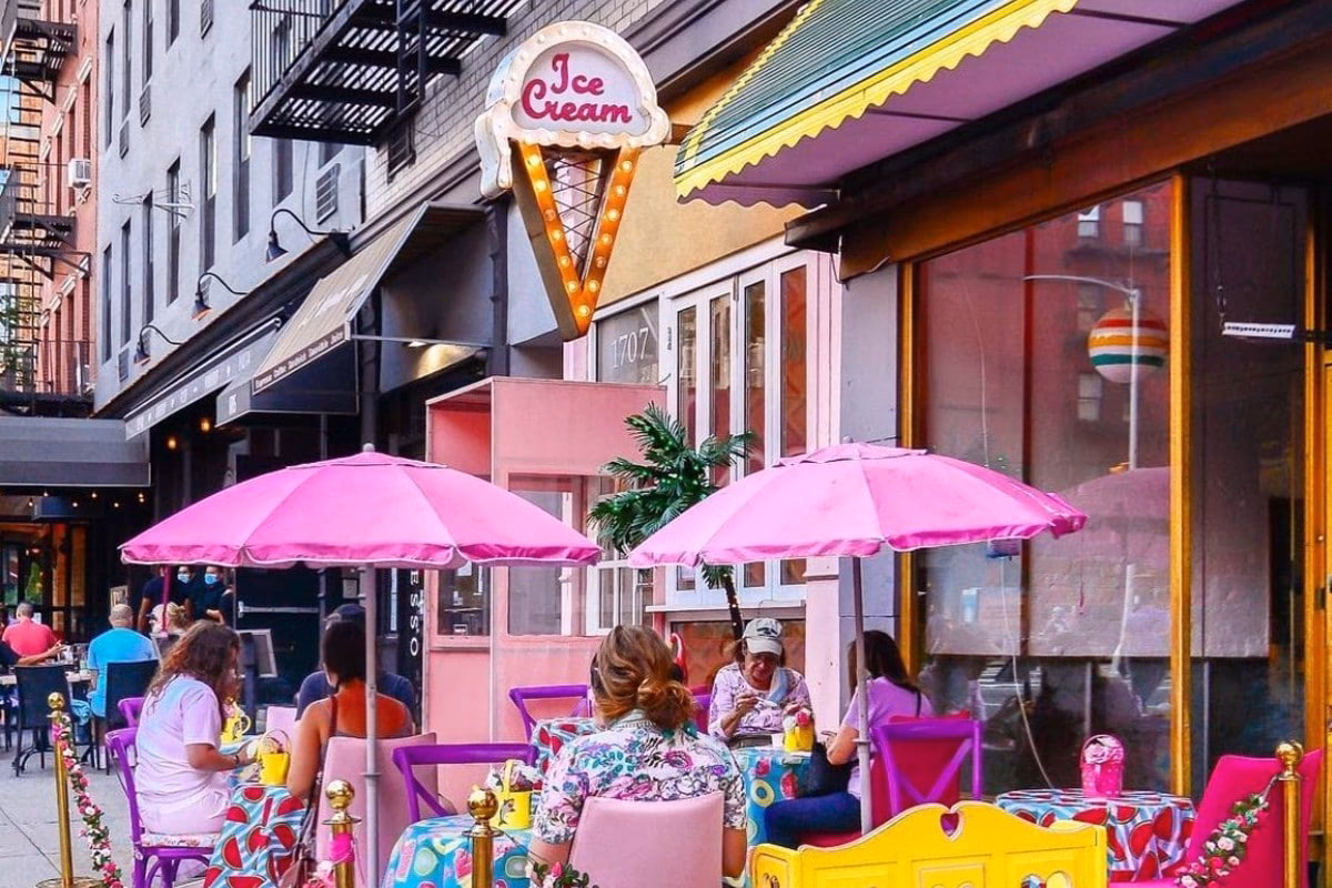 Is there a secret bar inside the UES ice cream shop?