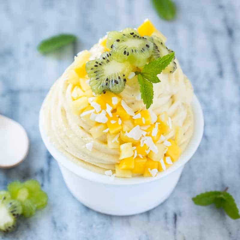 How do you make tropical ice cream?