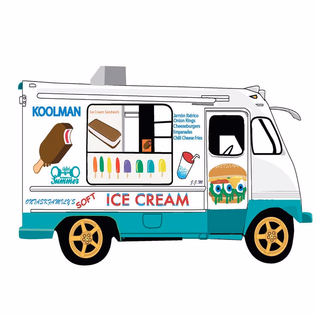 When did ice cream trucks become popular?