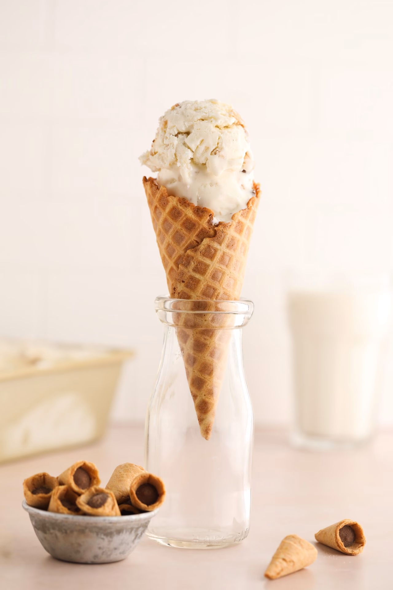 Do homemade waffle cones taste like ice cream?