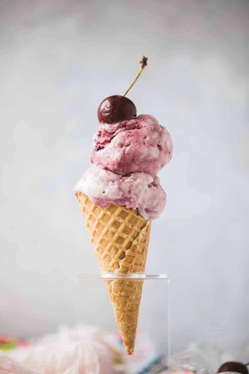 Can you freeze ice cream if you eat cherries?