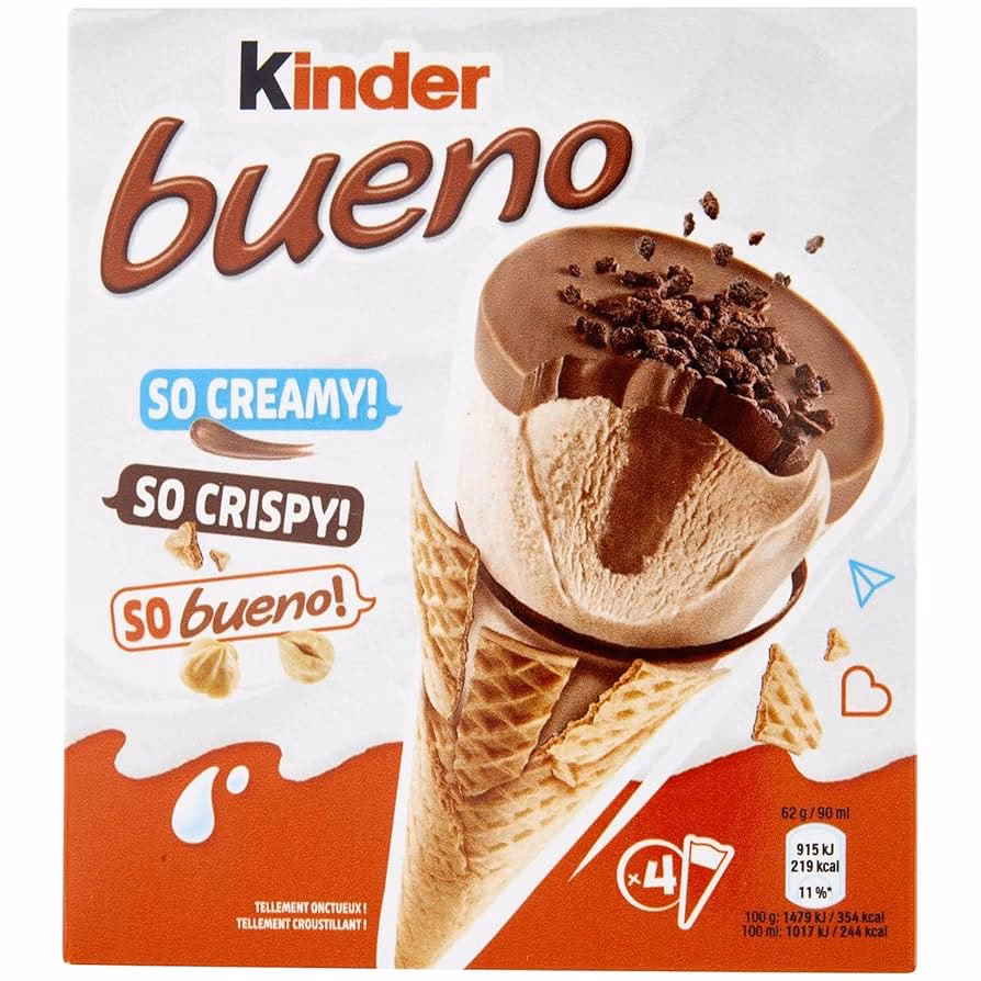 What ice cream is made of Ferrero hazelnuts?