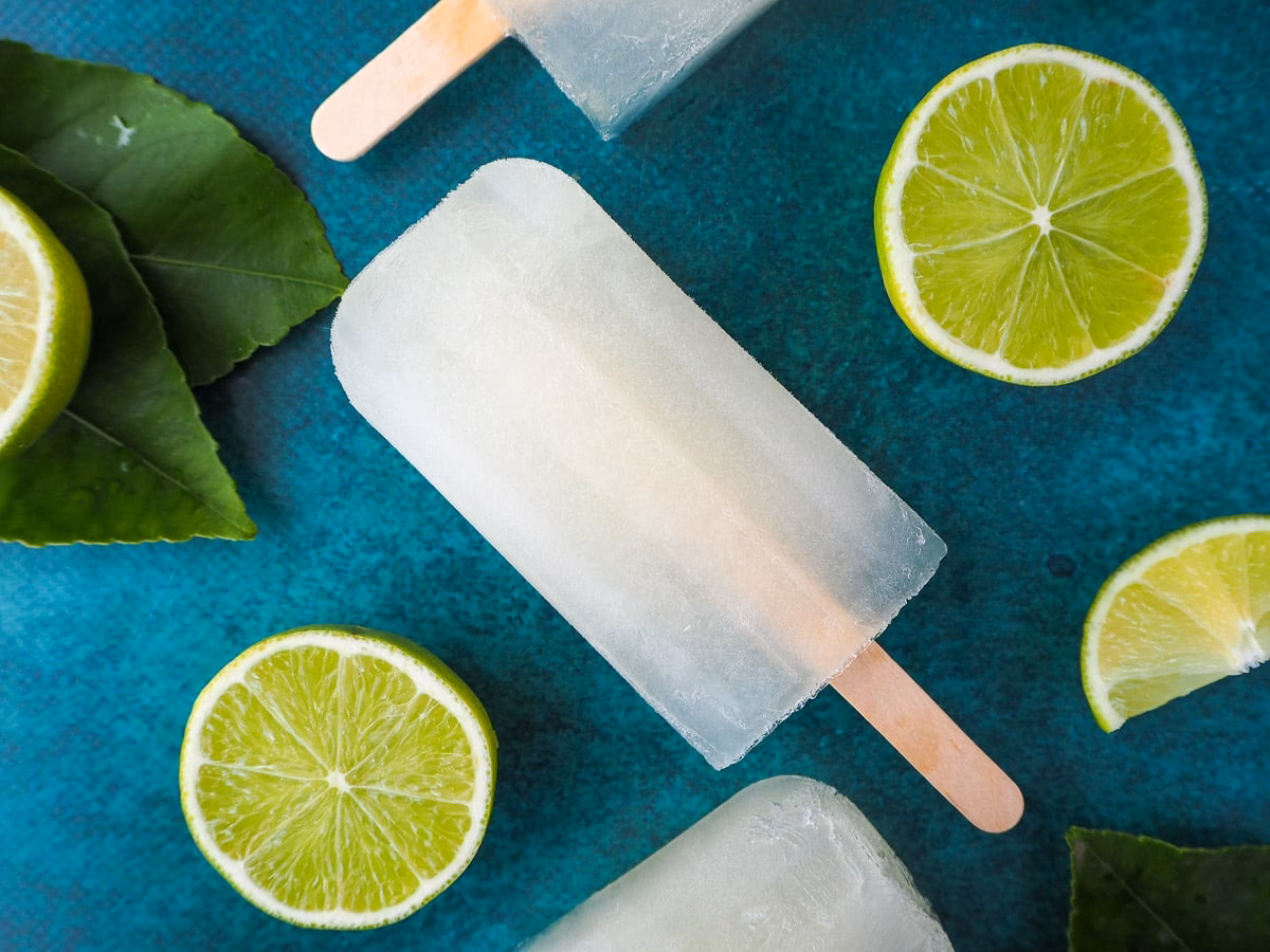 What are homemade lime popsicles?