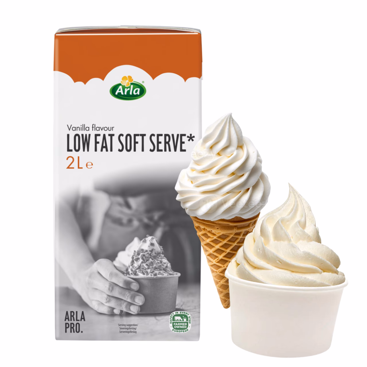 How many soft serve ice cream cones are in a liter?