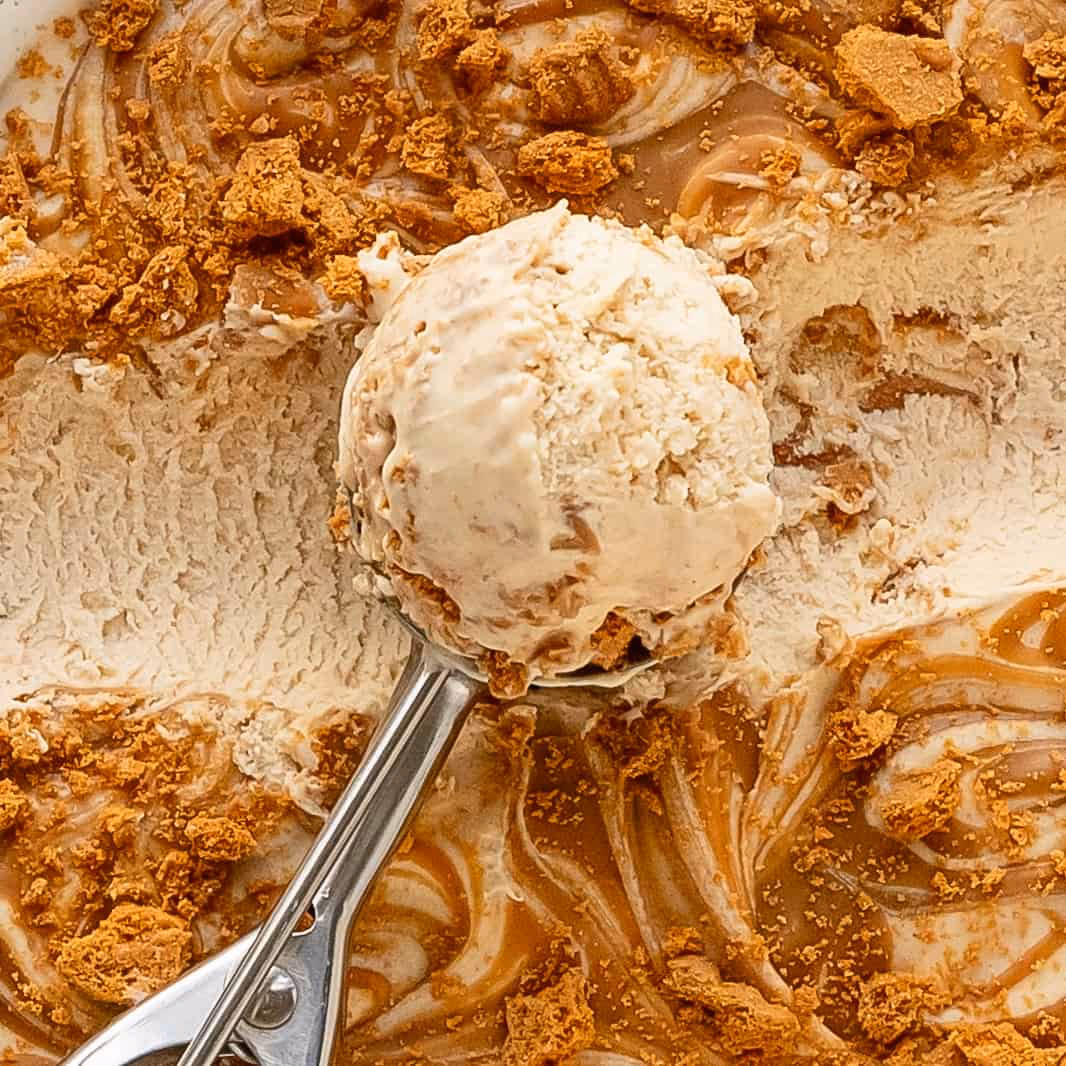 What is Biscoff ice cream?