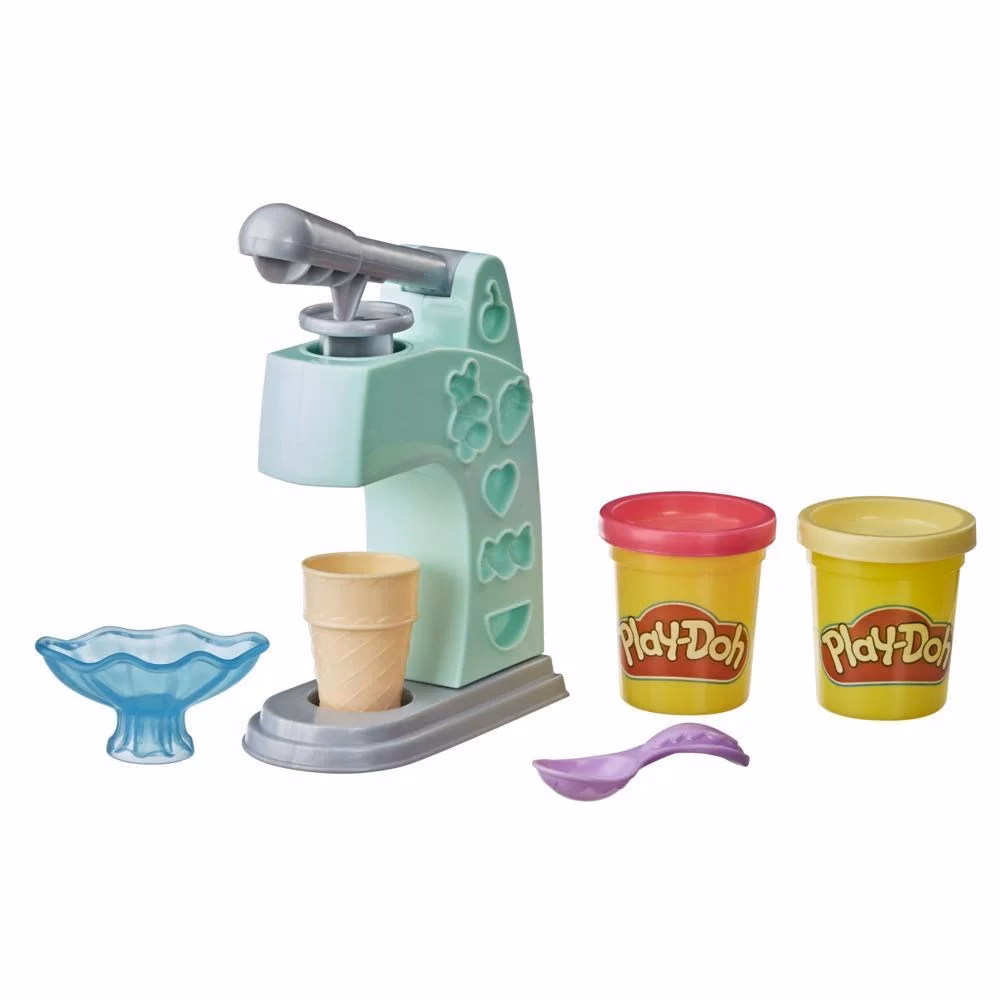 How do you use a Play-Doh ice cream machine?