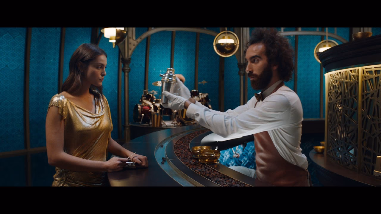 What happens to Rachel Bilson at the Magnum ice cream bar?