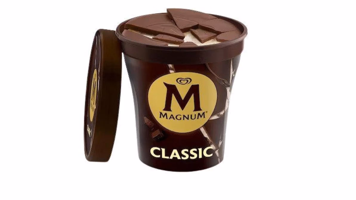 What is a Magnum ice cream tub?