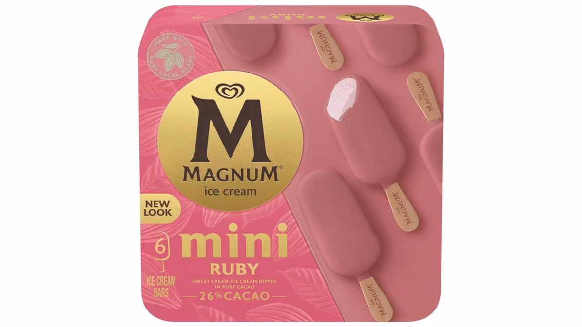 Is Magnum ice cream pink?