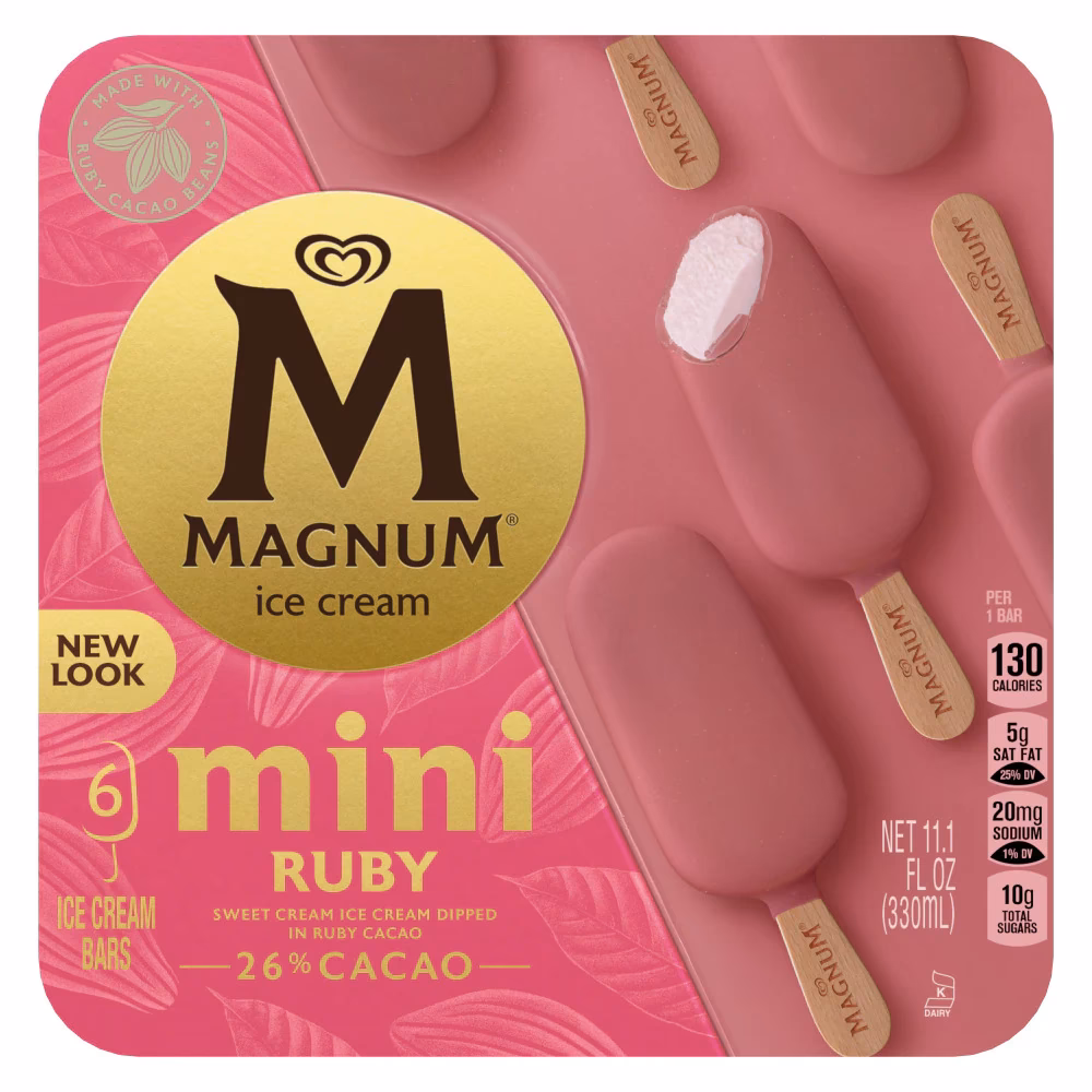 How many calories are in a magnum mini ice cream bar?
