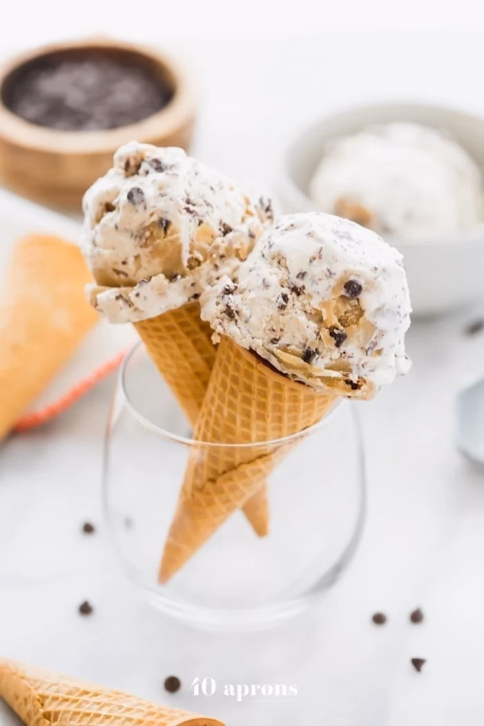 How do you make a cookie dough ice cream?