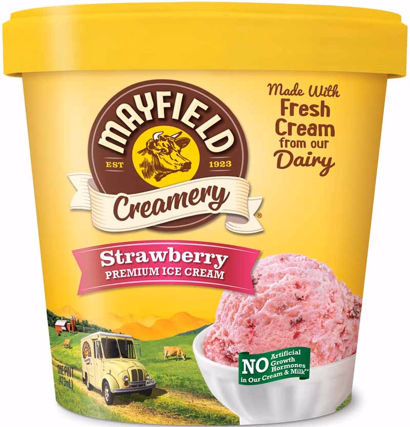 How does Mayfield transport ice cream?