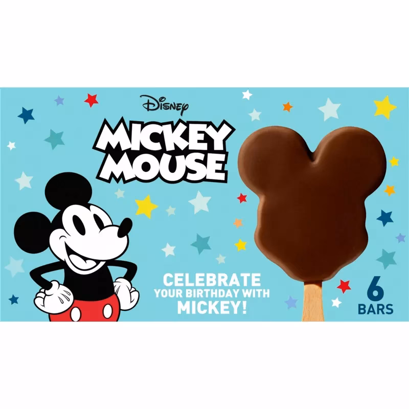 How many calories are in a Mickey Mouse light ice cream bar?