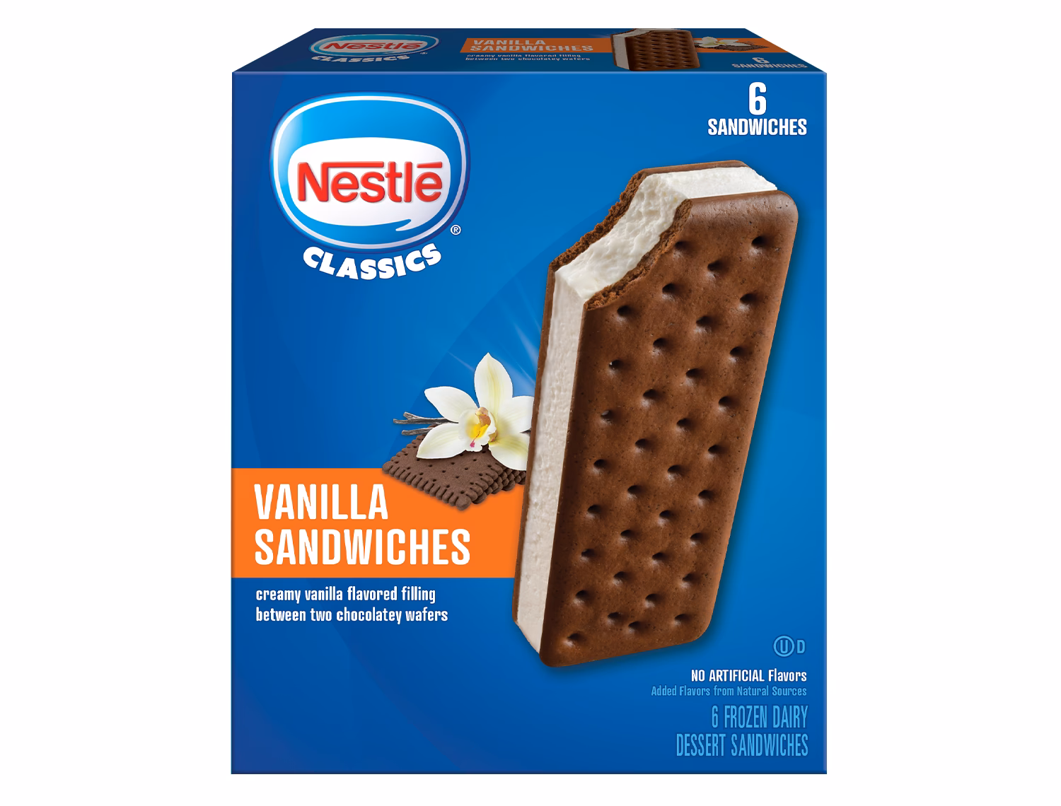 How many mL are in a Vanilla Ice Cream Sandwich?