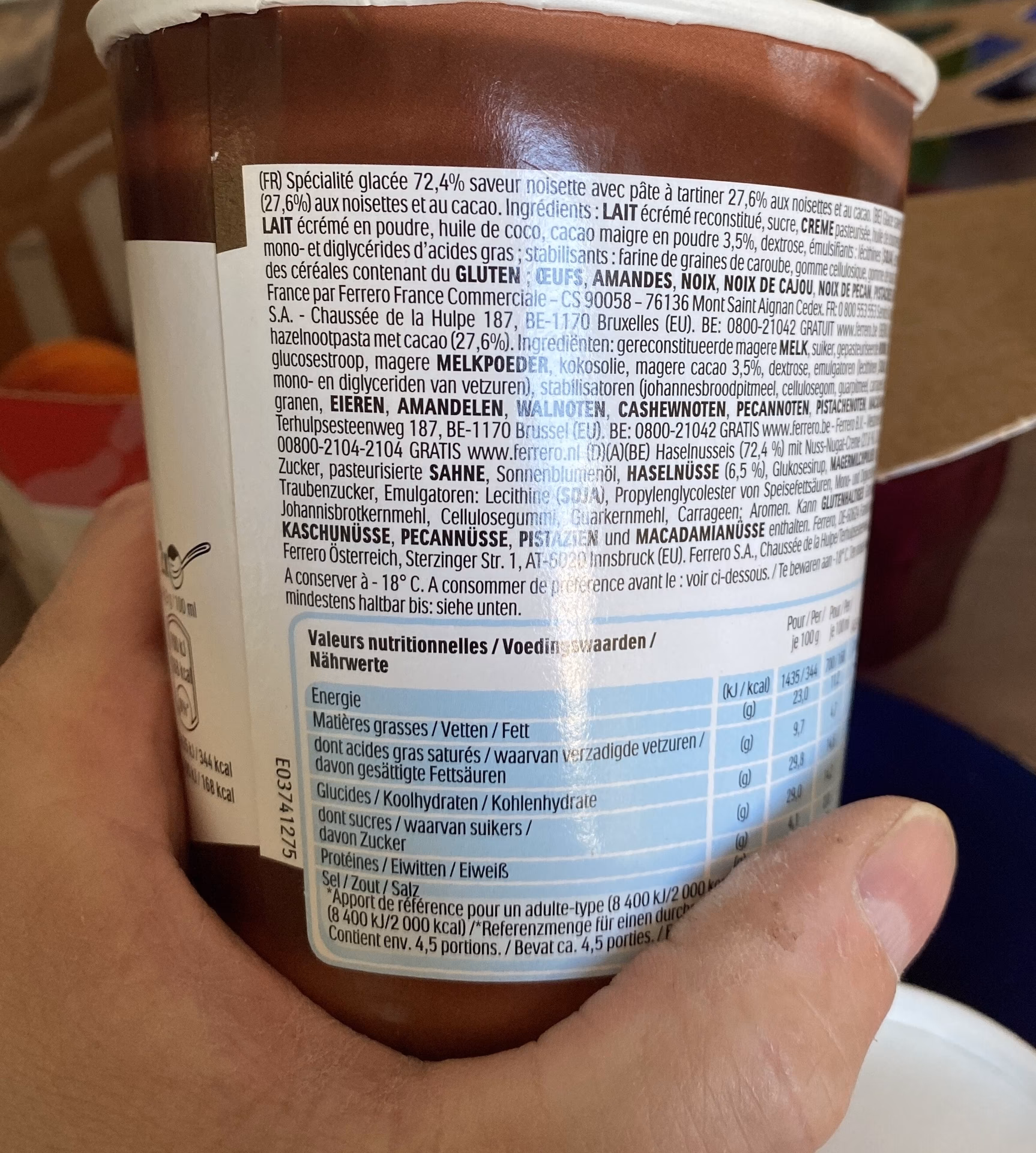 What is Nutella ® ice cream?