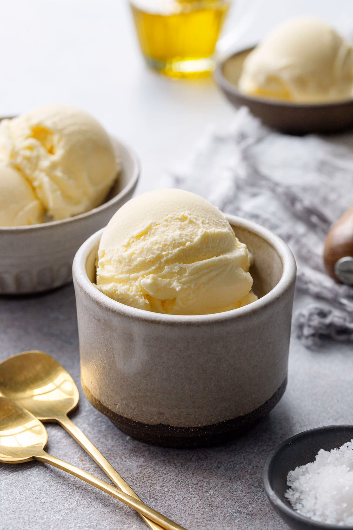 How do you make olive oil ice cream?