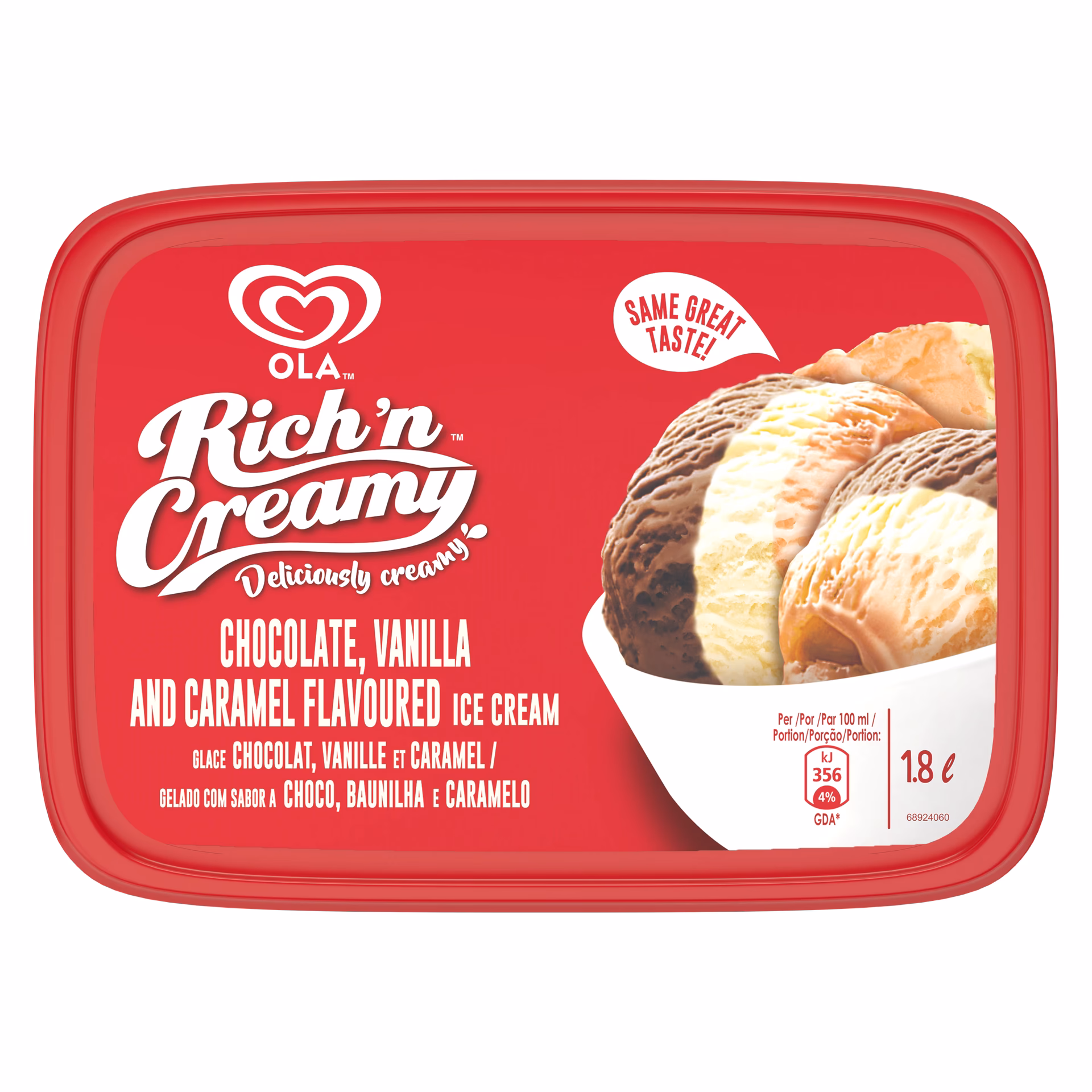 What is Ola ice cream made of?