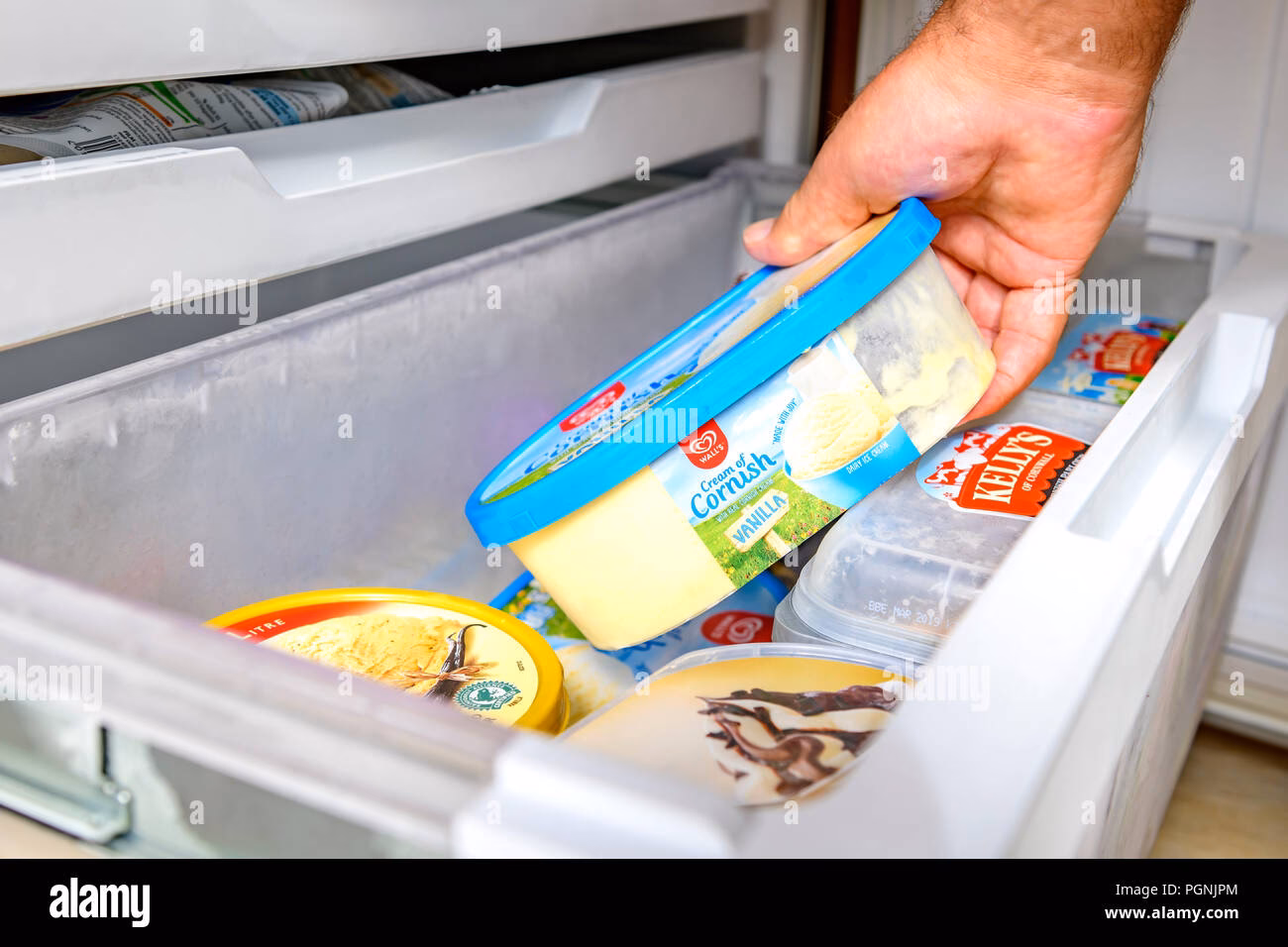 How long does ice cream last in the freezer?