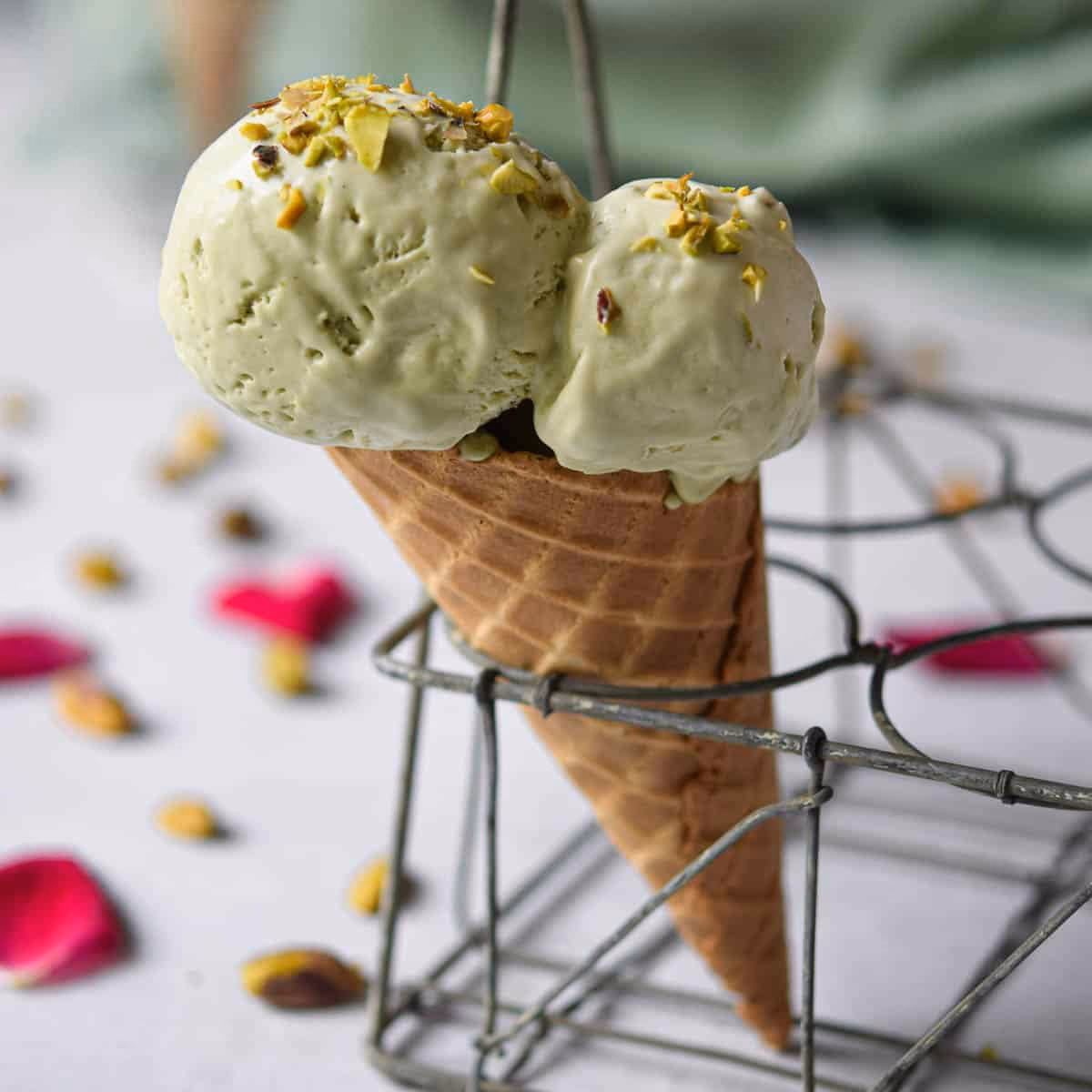 How can I make pistachio ice cream taste better?