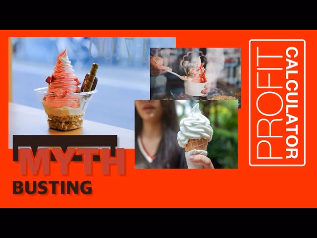 How do I calculate soft serve ice cream sales?