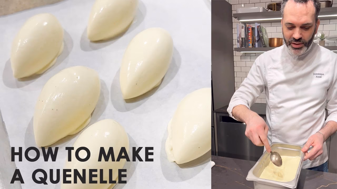 Why do pastry chefs use a quenelle?