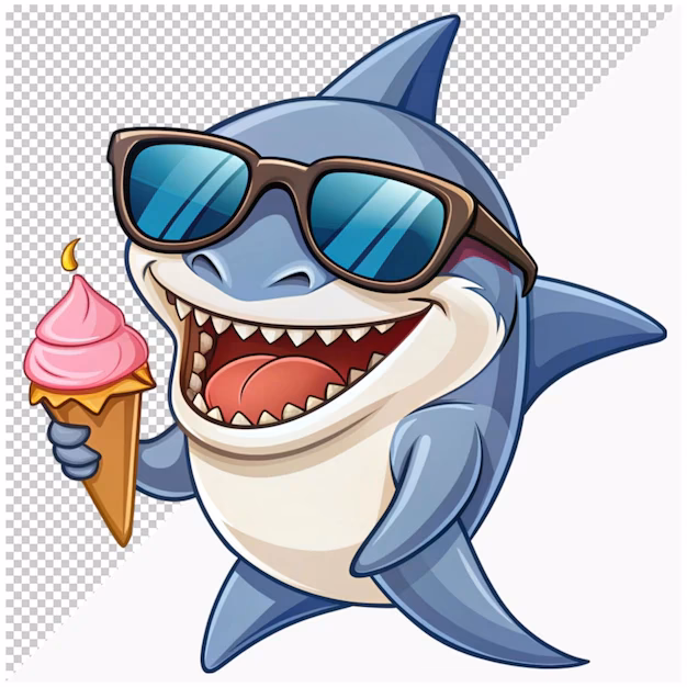 Why do sharks eat ice cream?