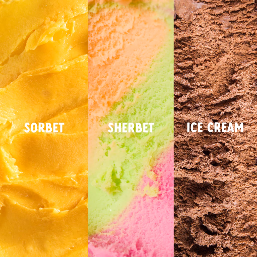 What is the difference between sorbet and Sherbet?