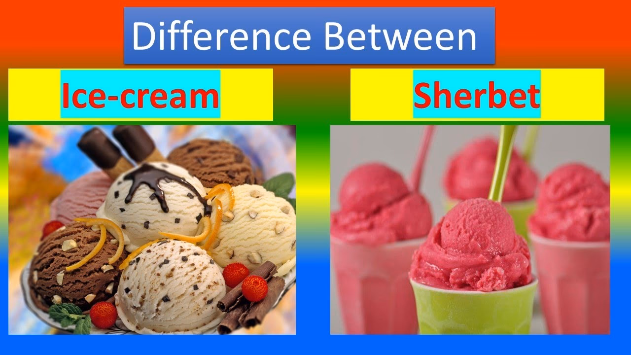 What is the difference between sorbet and Sherbet?