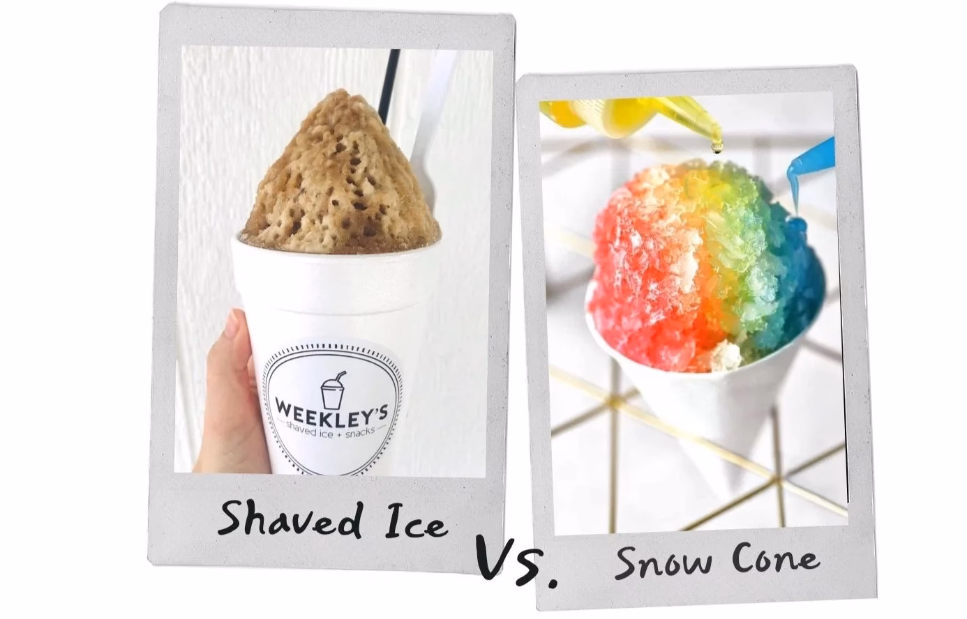 What is the difference between Snow Cone and shaved ice?