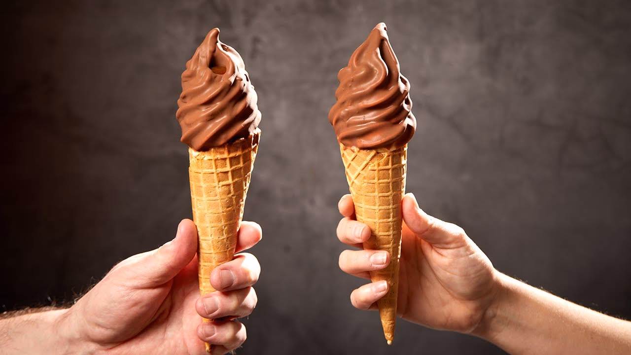 What is chocolate covered ice cream?