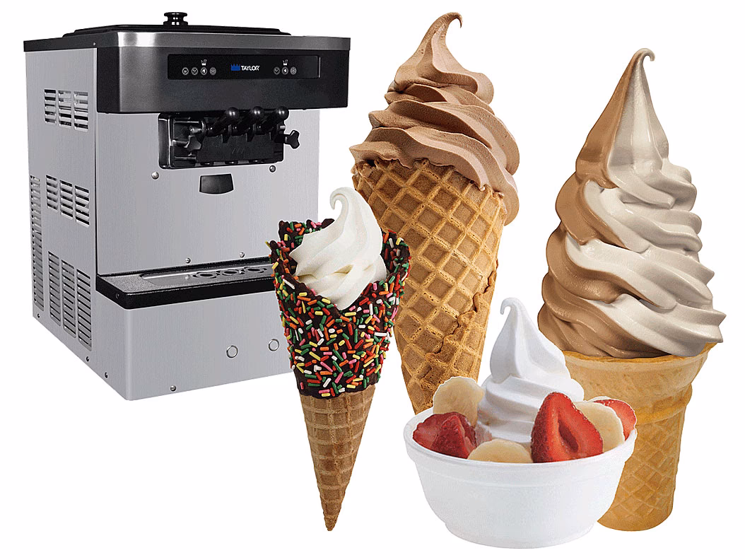 What temperature should soft-serve ice cream be stored?