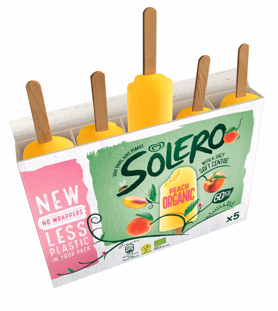 How many calories are in a Solero ice lolly?