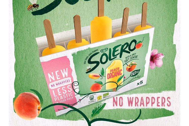 How many calories are in a Solero ice lolly?