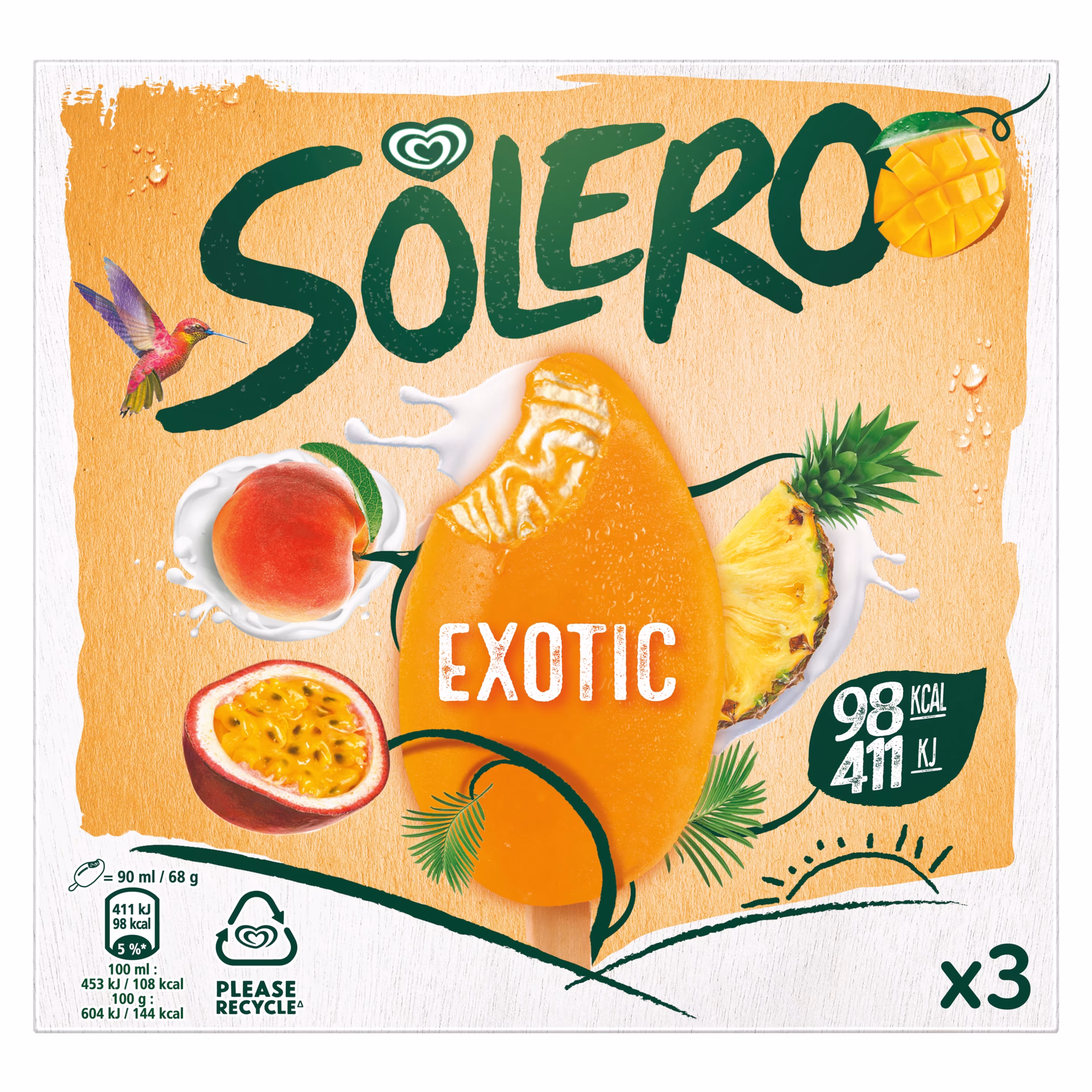What does Solero exotic ice cream taste like?