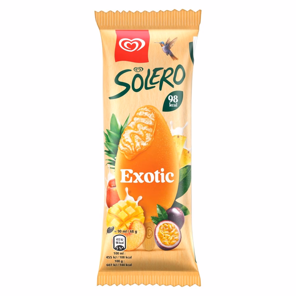 What ice cream goes with Solero sorbet?