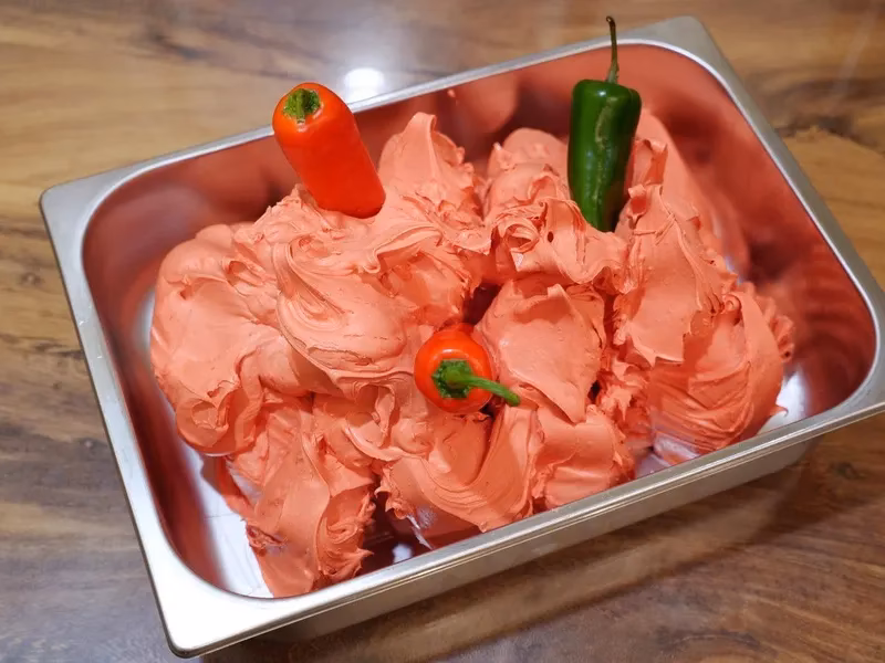 How hot is Scoville ice cream?