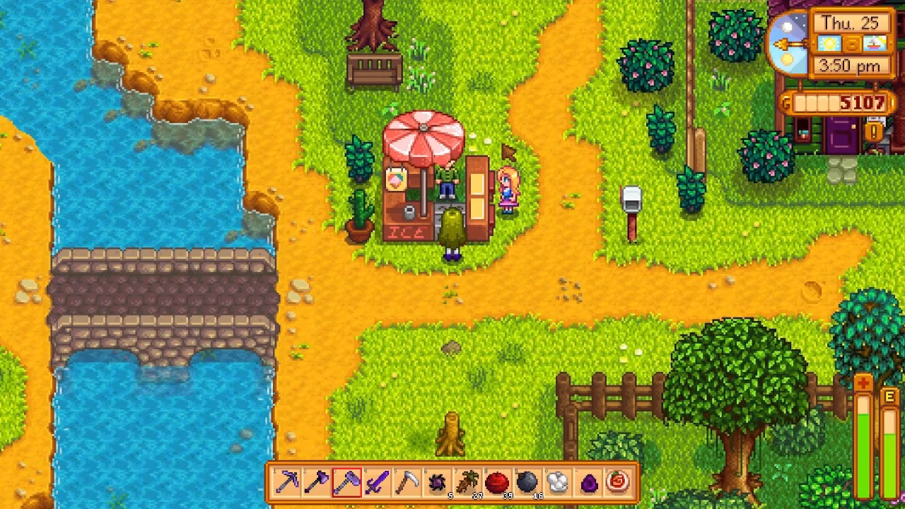 How do I spawn ice cream items in Stardew Valley?