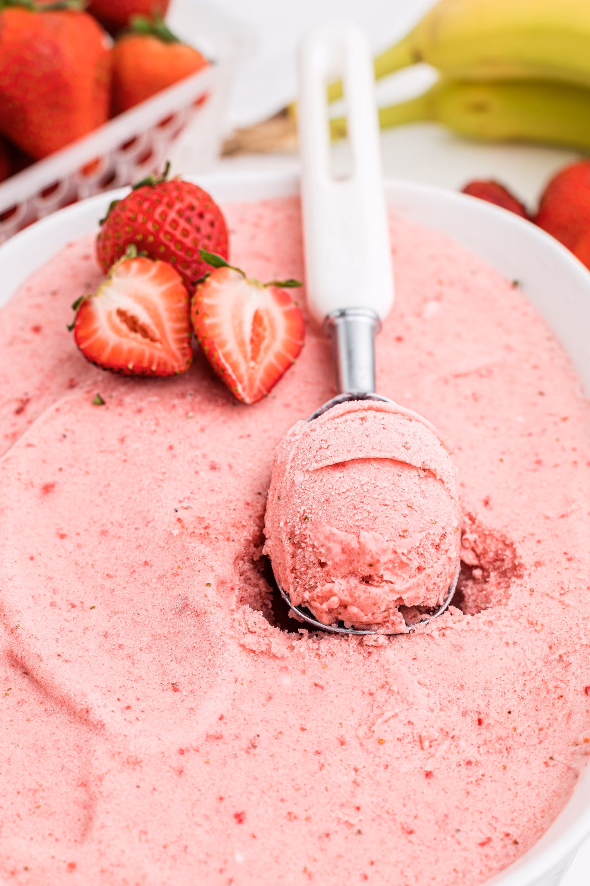 What is strawberry ice cream?