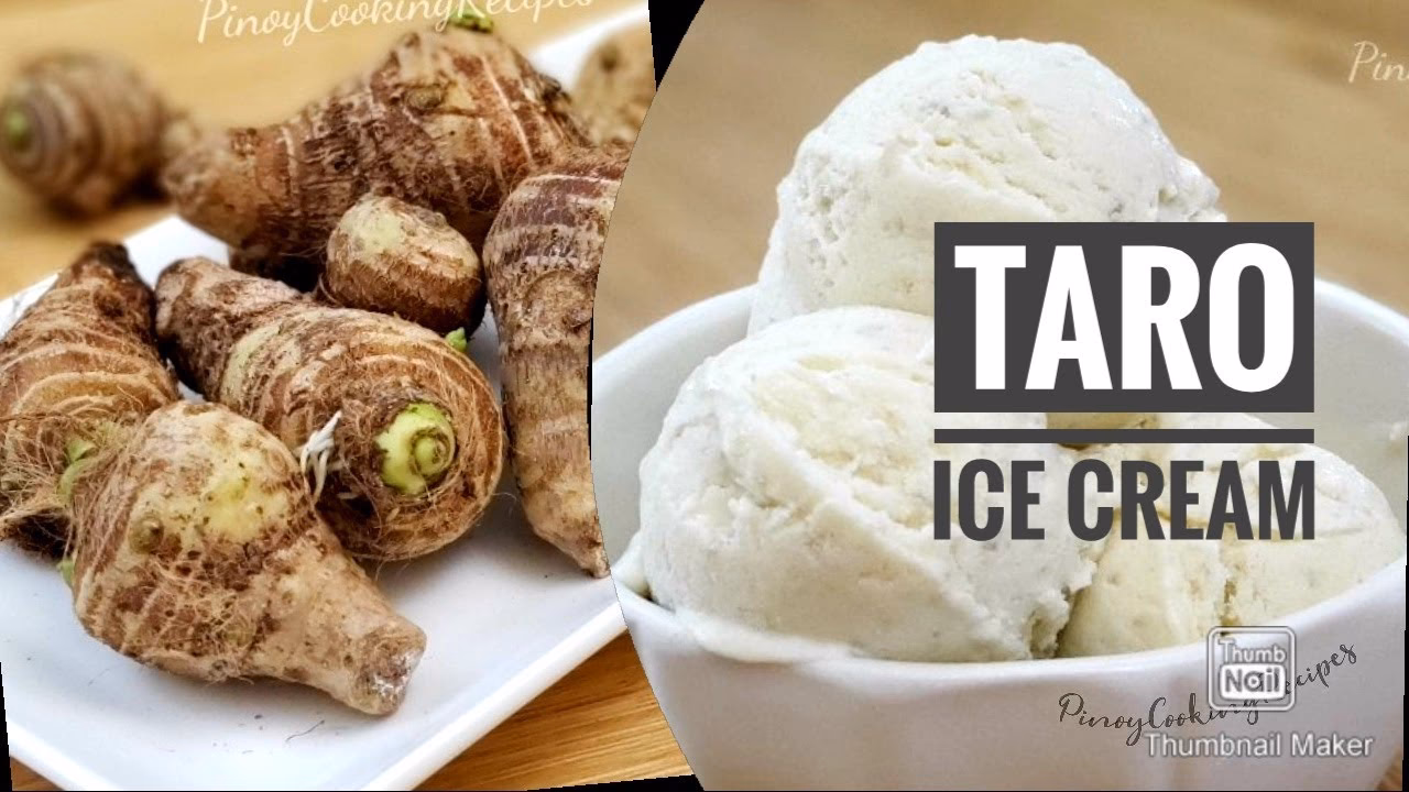 Does Taro ice cream need a custard base?