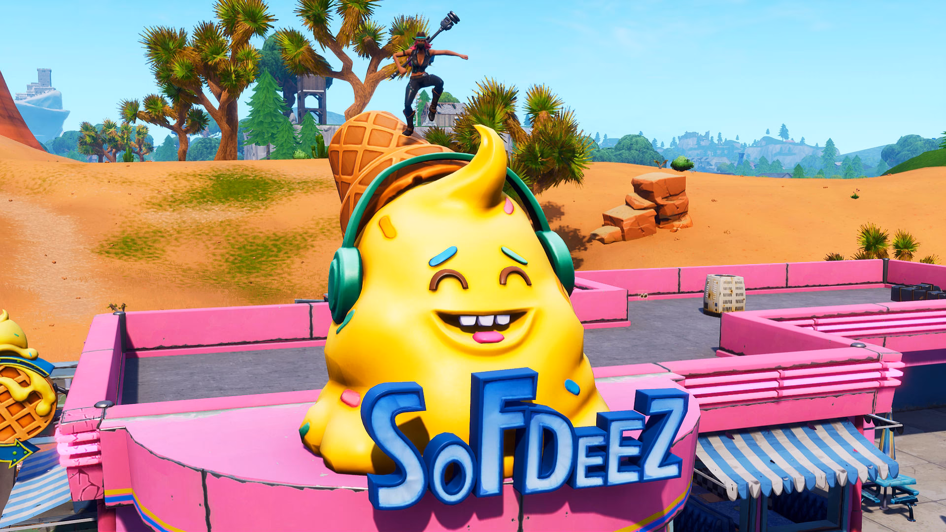 Where is the ice cream parlour?