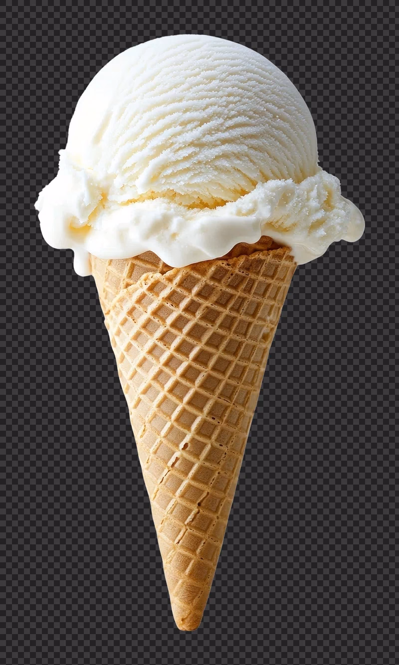 What is the color of vanilla ice cream?