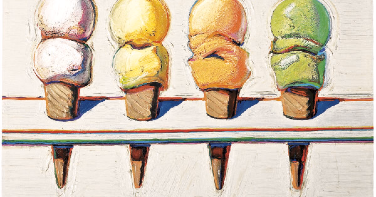 How did Thiebaud make ice cream?
