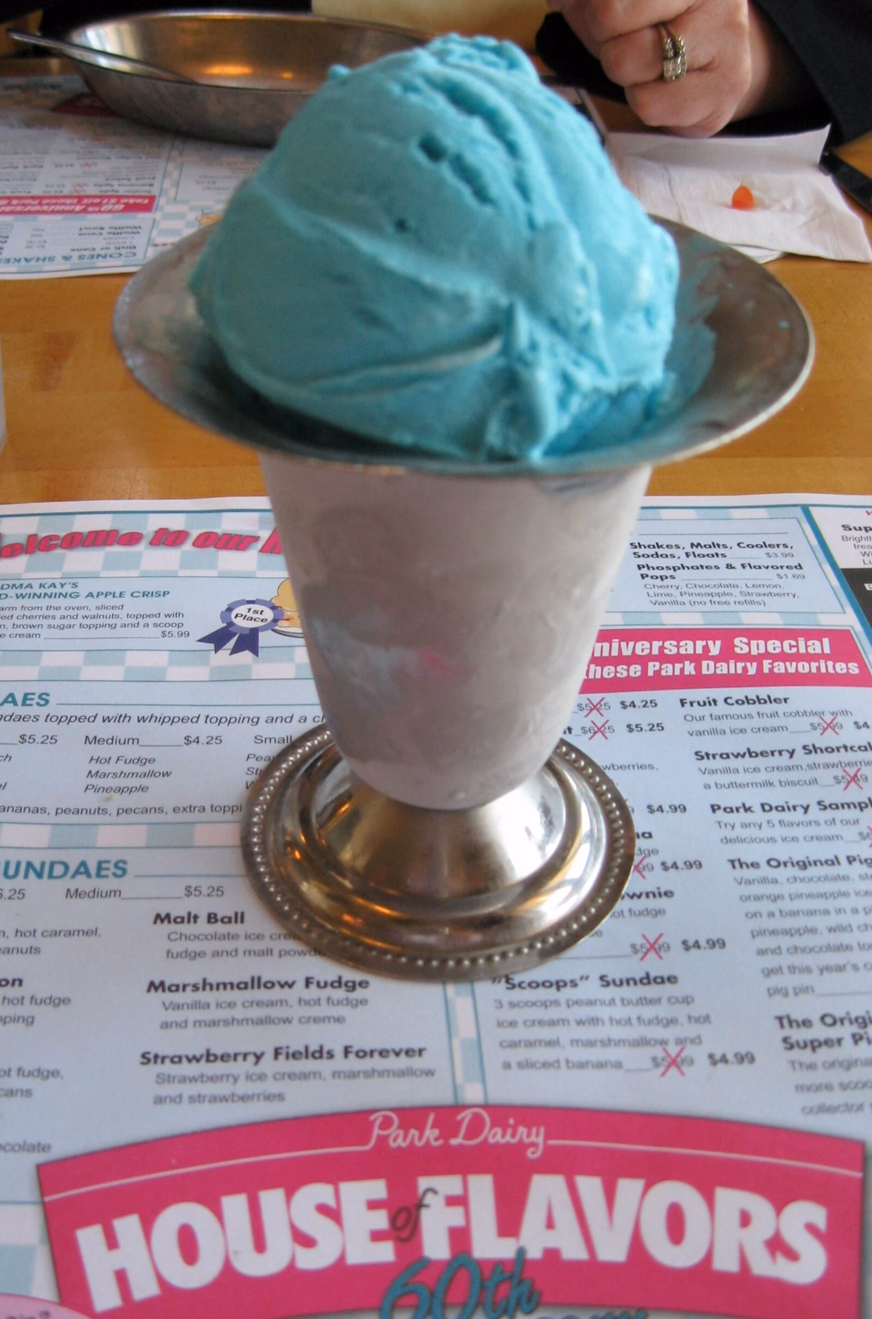Is Blue Moon the most popular ice cream flavor in America?